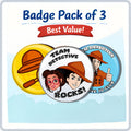 Badge Pack of 3
